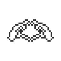 hands love gesture outline pixel art vector