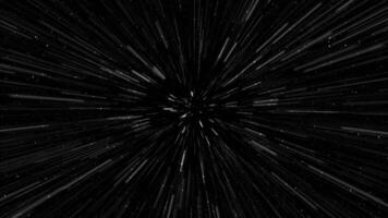 Animated dynamic speed lines in deep space with stars, high velocity warp travel effect, scifi motion background video