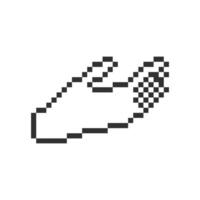 take my hand pixel vector