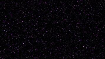Twinkling glowing pink space stars animation on black background with smooth floating effect for editing video