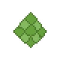 simple green ketupat vector