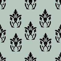 seamless pattern with floral background vector