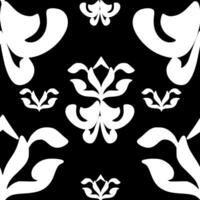 seamless pattern black and white background vector