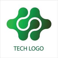 tech logo design vector