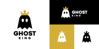 Design template of the ghost king logo. Power, warriors, kingdoms. Icon symbol EPS 10 vector