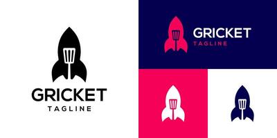 Design template of rocket logo combination with spatula, cooking, baking, food, space, speed. Icon symbol EPS 10 vector