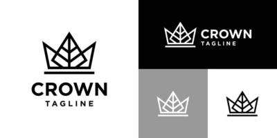 Design template of crown logo. power, king, queen, leader. Icon symbol EPS 10 vector