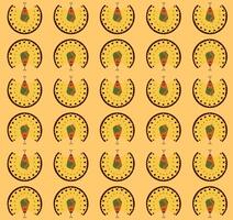 Seamless pattern with peacock vector