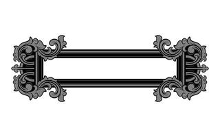 vintage horizontal frame label ornament vector