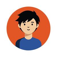 Cartoon People Avatar, Minimalist Human Avatar, Versatile Icon for Online Projects. An avatar for the profile picture of someone vector