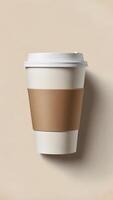 Muted Tone Coffee Cup Alone photo
