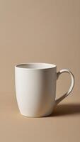 Solitary Mug with Gentle Shadow photo