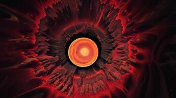 A fiery explosion unleashes a powerful shockwave, radiating intense heat and light in a dramatic display of destructive energy. video