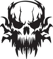 Macabre Skull Design for Spooky Occasions vector