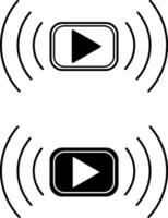 Live icons. Online Broadcast Icon. Live Broadcast, Stream. Social Networks Concept vector
