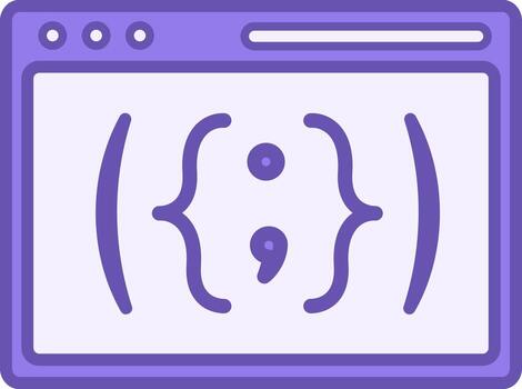 javascript de colores icono. programación idioma. tecnología y software desarrollo concepto vector