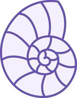 Colored Seashell Icon. Shellfish Icon. Summer and Vacation Concept vector