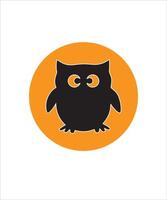 owl silhouette illustration vector