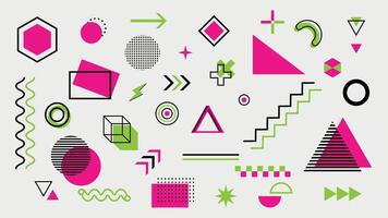 Geometric shapes background for design elements vector