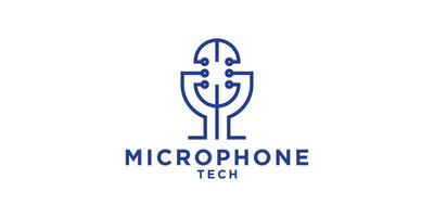 logo design microphone, technology, connection, talk, logo design , symbol, icon, idea, creative. vector