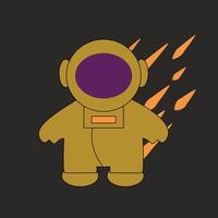 Astronaut Illustration, Astronaut boy vector