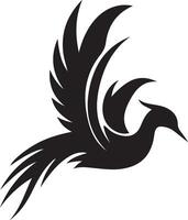 Flying bird silhouette, Bird silhouette , Bird flying , Bird silhouette clip art vector