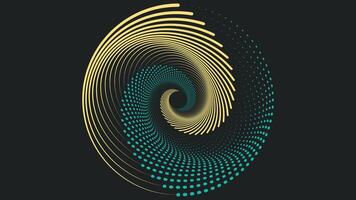 Abstract round colorful mandala in color background. vector
