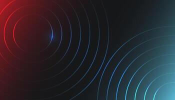 Dark abstract Background Design with colored circle shapes vector