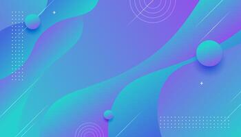 Abstract gradient blue fluid shape modern background vector