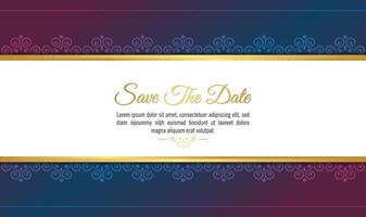 luxury invitation background style ornamental pattern vector
