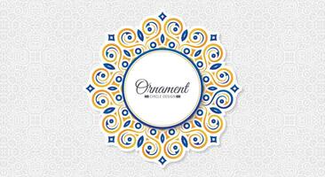 Colorful invitation background style ornamental pattern vector