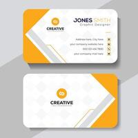 Creative business card design template vector