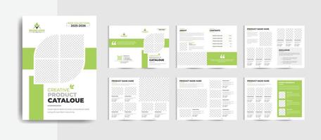 luxury furniture product catalog brochure design with minimal shapes vector