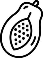 papaya icon. papaya symbol for your web design vector