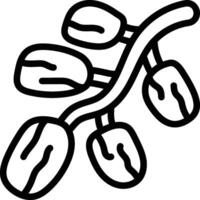 dates fruit icon. dates symbol for your web design vector