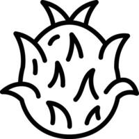 dragon fruit icon. dragon fruit symbol for your web design vector