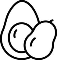 avocado icon. avocado symbol for your web design vector