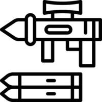 Bazooka Icon. Rocket launcher icon vector