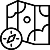 Map Icon. Topographic Map Icon vector