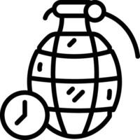 grenade icon. Explosive Grenade Icon vector