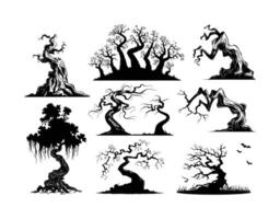 Windy Tree Designs EPS Template Illustration vector