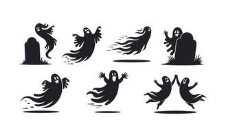 Wave of Ghosts EPS Template Illustration vector