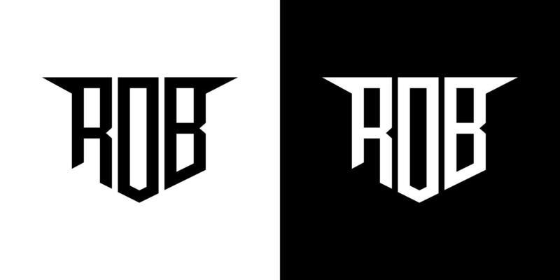 RDB letter logo design with white background in illustrator, logo modern alphabet font overlap style, calligraphy designs for logo, Poster, Invitation, etc.