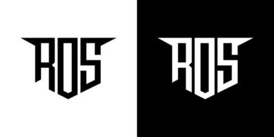 RDS letter logo design with white background in illustrator, logo modern alphabet font overlap style, calligraphy designs for logo, Poster, Invitation, etc. vector