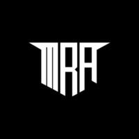 MRA letter logo design with white background in illustrator, logo modern alphabet font overlap style, calligraphy designs for logo, Poster, Invitation, etc. vector