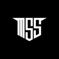 MSS letter logo design with white background in illustrator, logo modern alphabet font overlap style, calligraphy designs for logo, Poster, Invitation, etc. vector
