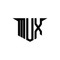 MUX letter logo design with white background in illustrator, logo modern alphabet font overlap style, calligraphy designs for logo, Poster, Invitation, etc. vector