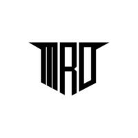MRD letter logo design with white background in illustrator, logo modern alphabet font overlap style, calligraphy designs for logo, Poster, Invitation, etc. vector