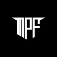 MPF letter logo design with white background in illustrator, logo modern alphabet font overlap style, calligraphy designs for logo, Poster, Invitation, etc. vector