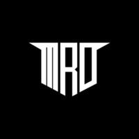 MRD letter logo design with white background in illustrator, logo modern alphabet font overlap style, calligraphy designs for logo, Poster, Invitation, etc. vector